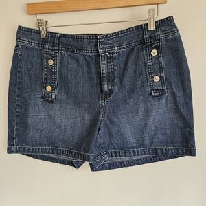 Tommy Hilfiger Vintage Y2k  Sailor Maritime Denim Shorts, Size 10